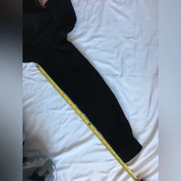 Vintage EUC Andrea Baker black corduroy button down top/jacket with plaid accent - Picture 7 of 12